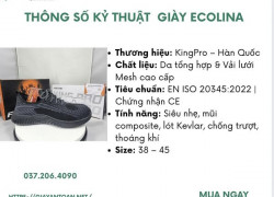 KINGPRO ECOLINA – giày bảo hộ chuẩn thượng hạng an toàn
