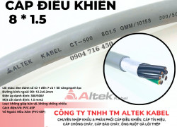 Cáp 8G0.5, 8g0.75, 8g1.0, 8g1.5 Altek Kabel