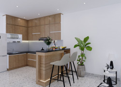 Tủ Bếp Gỗ Công Nghiệp MDF Hiện Đại Đa Năng