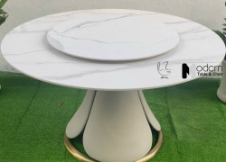 Bàn ăn mặt đá tròn mâm xoay JULIET2-135E tại HCM