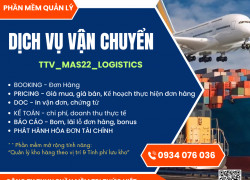 Phần mềm quản lý kinh doanh ngành dịch vụ vận chuyển TTV Log