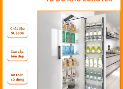 Tủ Đồ Khô 6 Tầng Eurotek Nan Dẹt, Khả Năng Lưu Trữ Lớn Giúp Không Gian Bếp Gọn Gàng, Ngăn Nắp