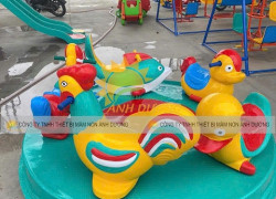 Đu quay 4 con thú, mâm xoay 5 con thú, Đu quay 6 ghế ngồi