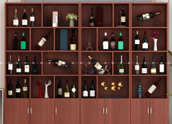 Tủ Rượu Gỗ MDF Phủ Melamine Bền Bỉ Sang Trọng