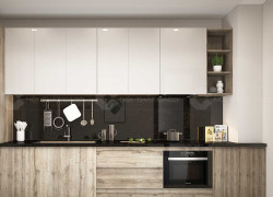 Tủ Bếp Gỗ Công Nghiệp MDF Phủ Melamine Đẹp Sang Trọng