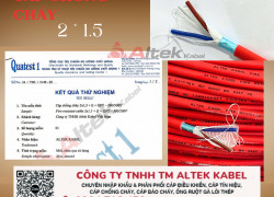 Cáp báo cháy chống nhiễu 2x1.5 FR CVVS Altek Kabel