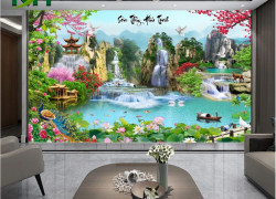 Tranh gạch 3d tranh phong cảnh - XCX43