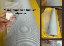 Giá màng nhựa pvc ô lưới 5mm Sợi Polyester
