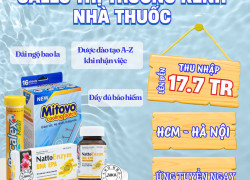 Tuyển NV Sales thị trường kênh nhà thuốc làm tại HCM & Hà Nội