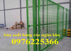 Nhận sản xuất vách lưới ngăn kho, vách lưới ngăn xưởng, hàng rào nhà máy giá rẻ