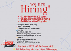 TUYỂN DỤNG NHÂN VIÊN – KHO TRÁI CÂY NHẬP KHẨU