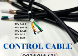 Cáp điều khiển RVV 6x0.75 Sangjin chính hãng tiêu chuẩn KOREA