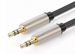 Cáp âm thanh 2 đầu 3.5mm Dương Đầu Bọc Kim Loại Cao Cấp – 3M, Màu Đen | Có sẵn