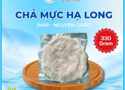 Chả Mực Giã Tay Hạ Long (Hấp) - Hút Chân Không - Túi 330gr