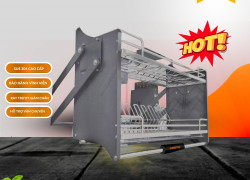Kệ bát đĩa nâng hạ OVAL Eurotek, thiết kế độc đáo, chất liệu cao cấp, bền đẹp
