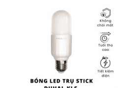 Bóng đèn led trụ Stick Duhal KLS tiết kiệm điện đui E27 công suất 9W