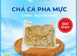 Chả Cá Pha Mực Nguyên Chất (Chiên) - Hút Chân Không - Khay 500gr