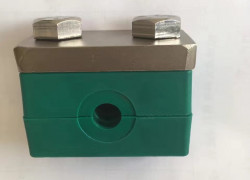 Kẹp ống thủy lực inox lót cao su, Cùm kẹp ống nước inox, Kẹp ống treo tường phi 20, Đai ôm ống inox omega