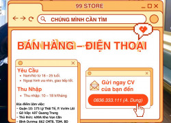 📢 TUYỂN NHÂN VIÊN BÁN HÀNG – ĐIỆN THOẠI