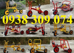 Xe đạp 3 bánh đơn mầm non, Xe đạp 3 bánh đôi mầm non