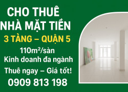 ✨✨✨MẶT TIỀN ĐẸP KINH DOANH ĐA NGÀNH – NGAY Q5✨✨✨
