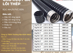 Ống ruột gà lõi thép, ống kẽm, ống sun sắt, ống luồn dây điện