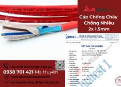 Cáp chống cháy 2x 1.5mm² GFT