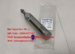 Xi lanh tròn Festo DSEU‑32‑80‑P‑A‑SA | Bore 32mm – Hành trình 80mm – Cushion đôi