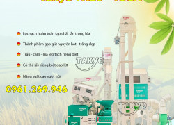 Dàn máy xay xát gạo liên hoàn tự động Takyo TK20-18CN năng suất 20 tấn/ ngày