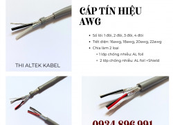 Cáp Tín Hiệu Vặn Xoắn AWG – 16AWG, 18AWG, 20AWG, 22AWG – Chống Nhiễu Altek Kabel