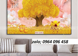 Tranh gạch 3d phong thủy mệnh kim - VCX44