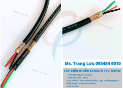 Cáp Điều Khiển Sangjin 4x0.75mm2 chống nhiễu sẵn Hồ Chí Minh