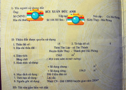 154m² ngang 7m Bùi Phổ Tân Thành Dương Kinh giá 23,5tr/m² Zalo 0567222555