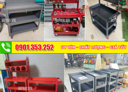 Xe đẩy 3 ngăn - trang bị để đụng cụ, đồ nghề chuyên nghiệp