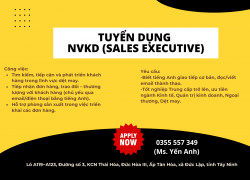 TUYỂN DỤNG NHÂN VIÊN KINH DOANH (Sales Executive)