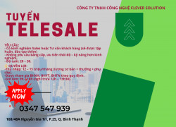 TUYỂN– NHÂN VIÊN TELESALES BÌNH THẠNH