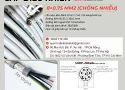 Cáp điều khiển có lưới Altek Kabel 8x0.75mm2 Hà Nội