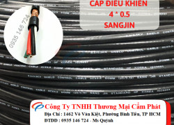 Cáp điều khiển 4 lõi Sangjin 4 x 0.5 chống nhiễu HCM