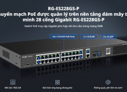 Ruijie RG-ES228GS-P – Switch PoE chuyên dụng cho Camera & WiFi