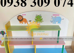 Kệ góc mầm non, kệ cá nhân mầm non, kệ xây dựng mầm non