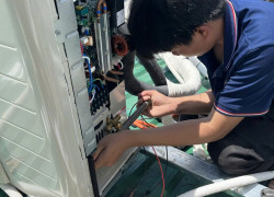 Lắp đặt Máy lạnh giấu trần Daikin 3hp cho khách sạn – nhà phố.