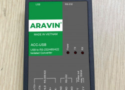 ACC-USB Chuyển đổi USB sang RS232/485/422 do Aravin sản xuất tại Việt Nam.