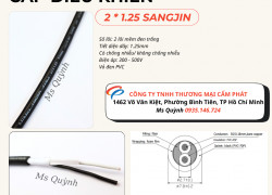 Cáp điều khiển 2 lõi 2x1.25 Sangjin Hồ Chí Minh