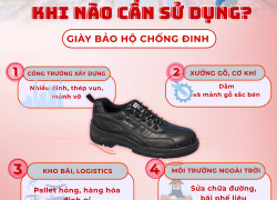 Giày bảo hộ chống đinh – Khi nào cần sử dụng?