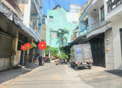 Bán nhà hẻm 8m Lũy Bán Bích-ngang 4m-4PN-sổ vuông-khu phân lô-dân trí-