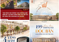 VINHOMES THE GALLERY - LGU1.GUM-1X – TÂM ĐIỂM NỘI KHU - KINH DOANH ĐẮC LỢI