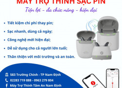 Máy trợ thính sạc pin – Giải pháp tiện lợi cho người dùng hiện đại