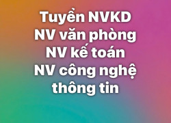 Tuyển NVKD, văn phòng, kế toán & NV công nghệ thông tin làm Gò Vấp