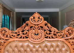 Giường Ngủ Gỗ Tự Nhiên Vẻ Đẹp Tân Cổ Điển Hoàng Gia