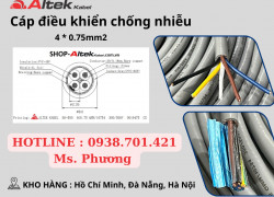 Cáp điều khiển có lưới chống nhiễu Altek Kabel 4G 0.75QMM